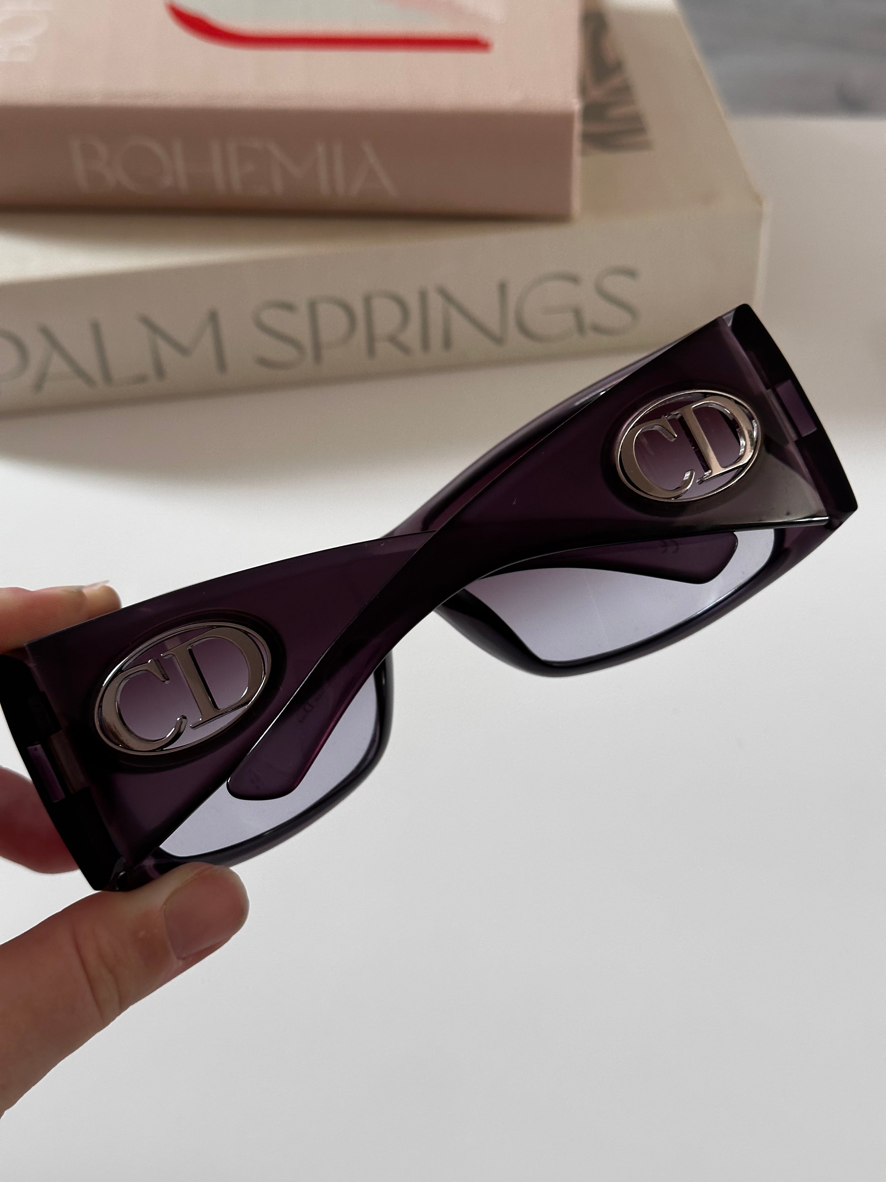 2000s Purple Dior Wrap sunglasses