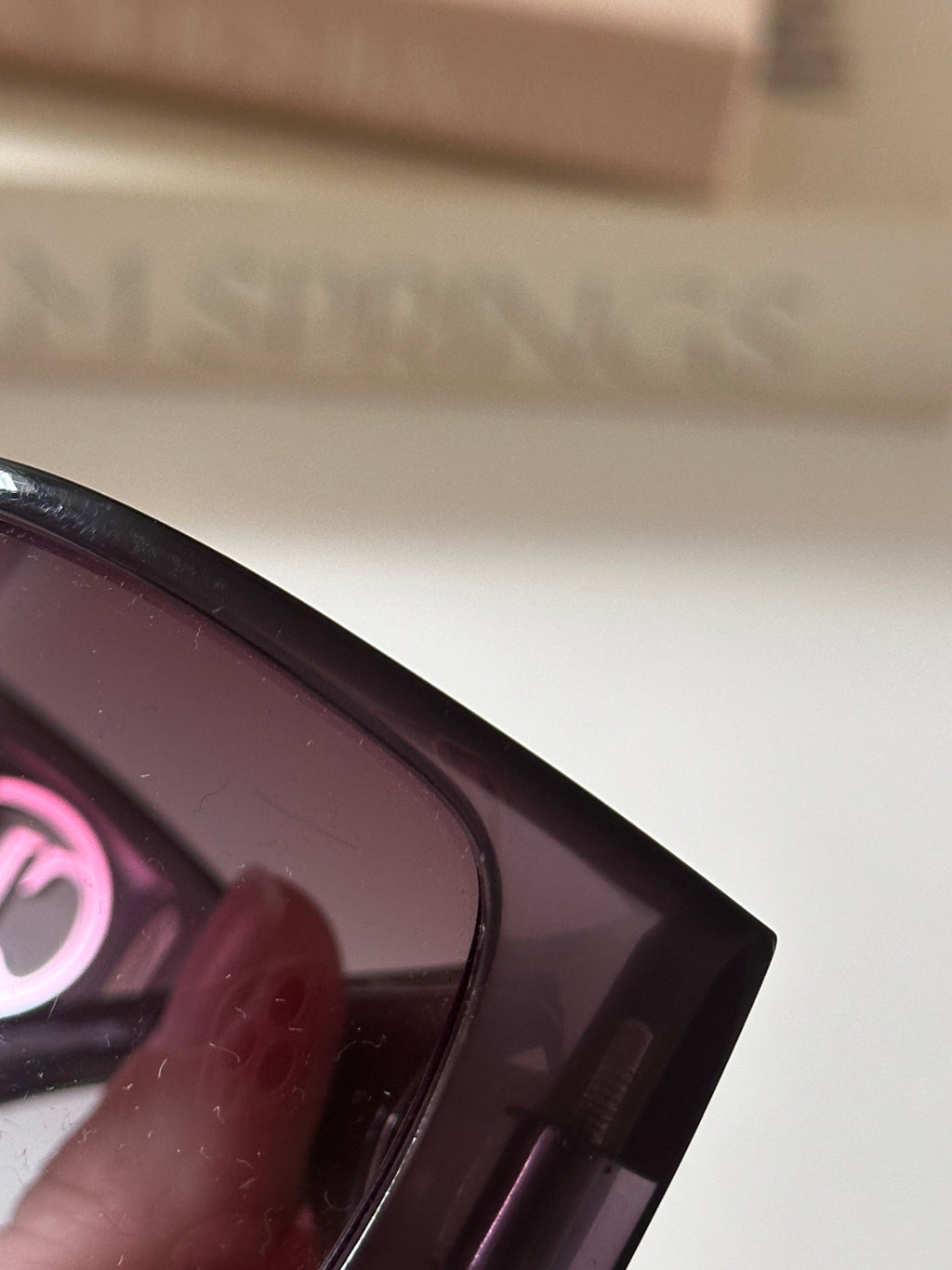 2000s Purple Dior Wrap sunglasses