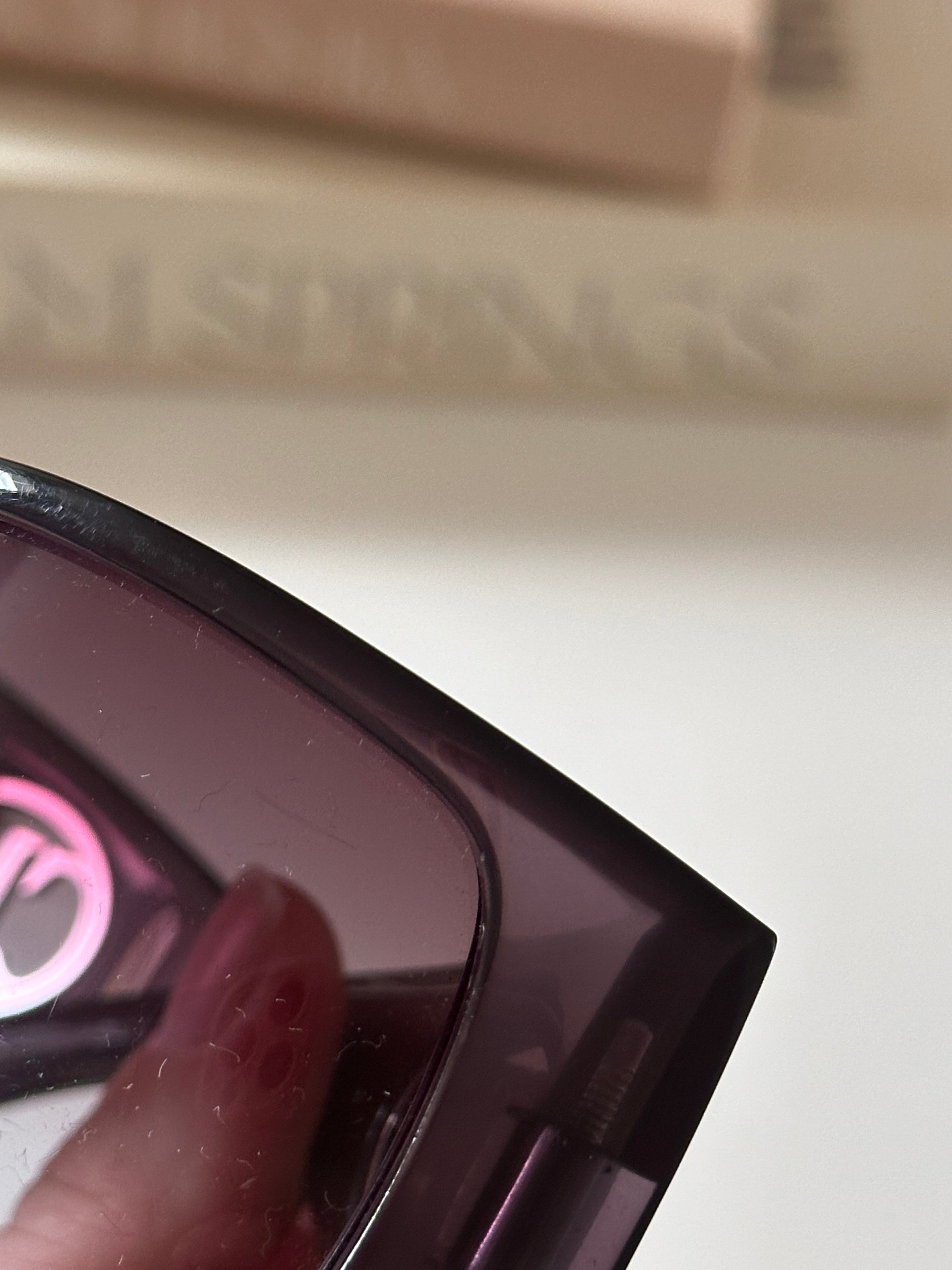 2000s Purple Dior Wrap sunglasses