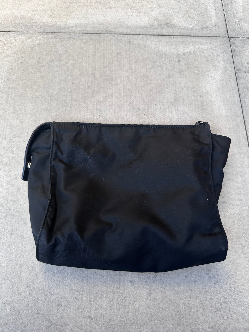 Vintage Prada Black Nylon Pouch