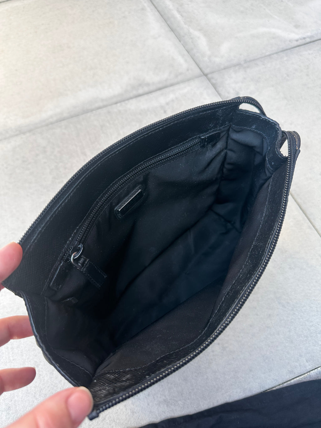 Vintage Prada Black Nylon Pouch