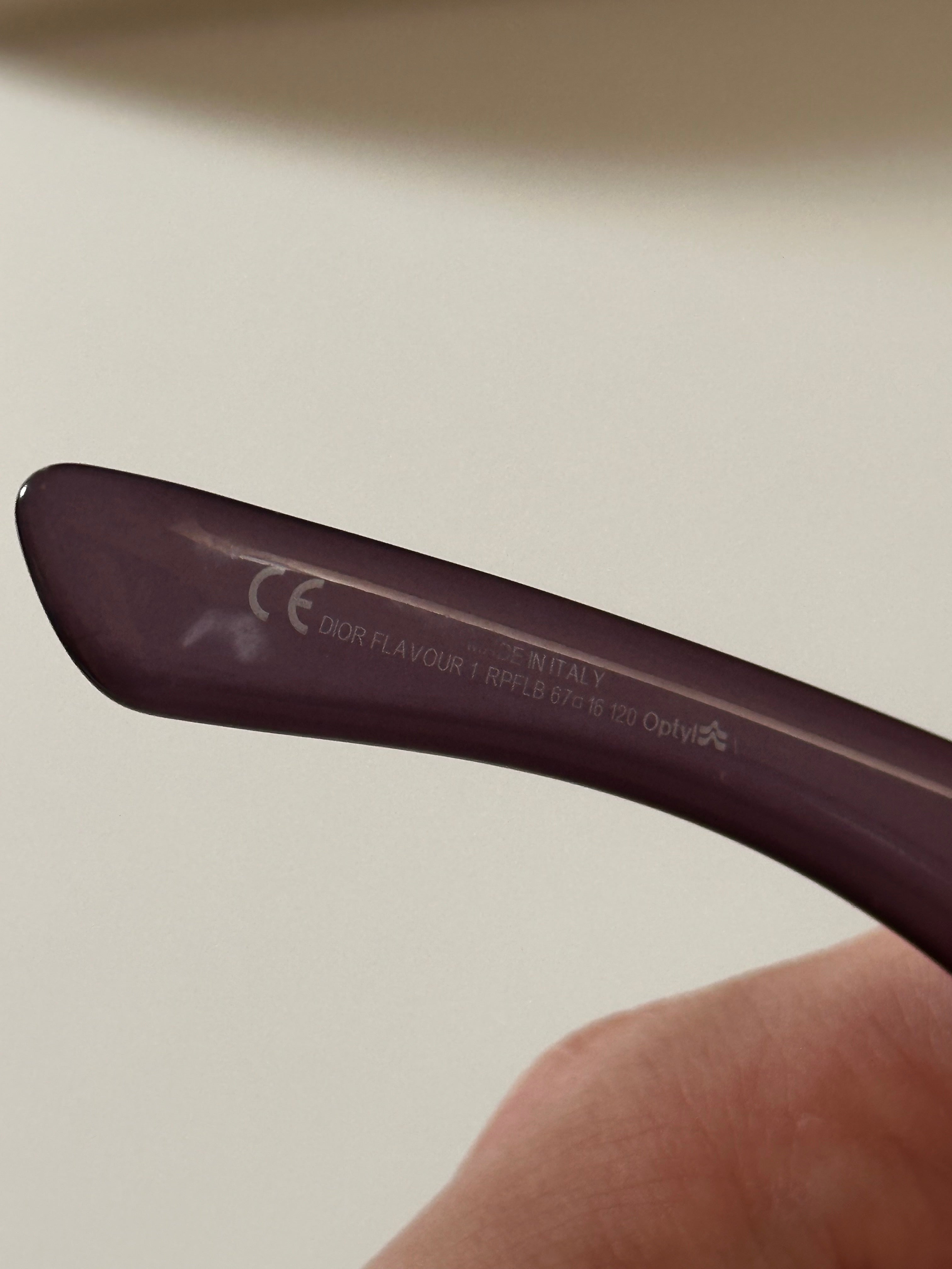 2000s Purple Dior Wrap sunglasses