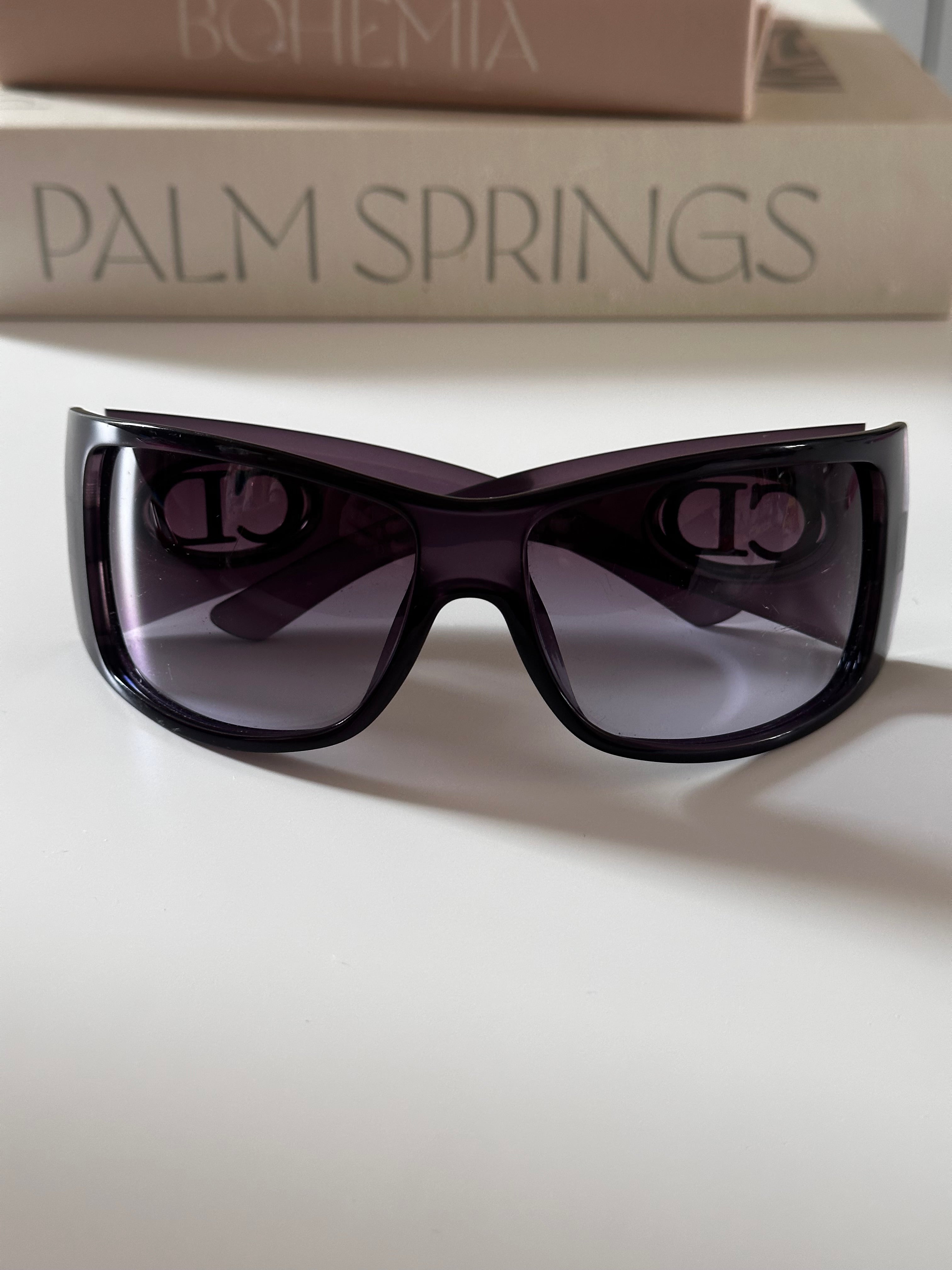 2000s Purple Dior Wrap sunglasses