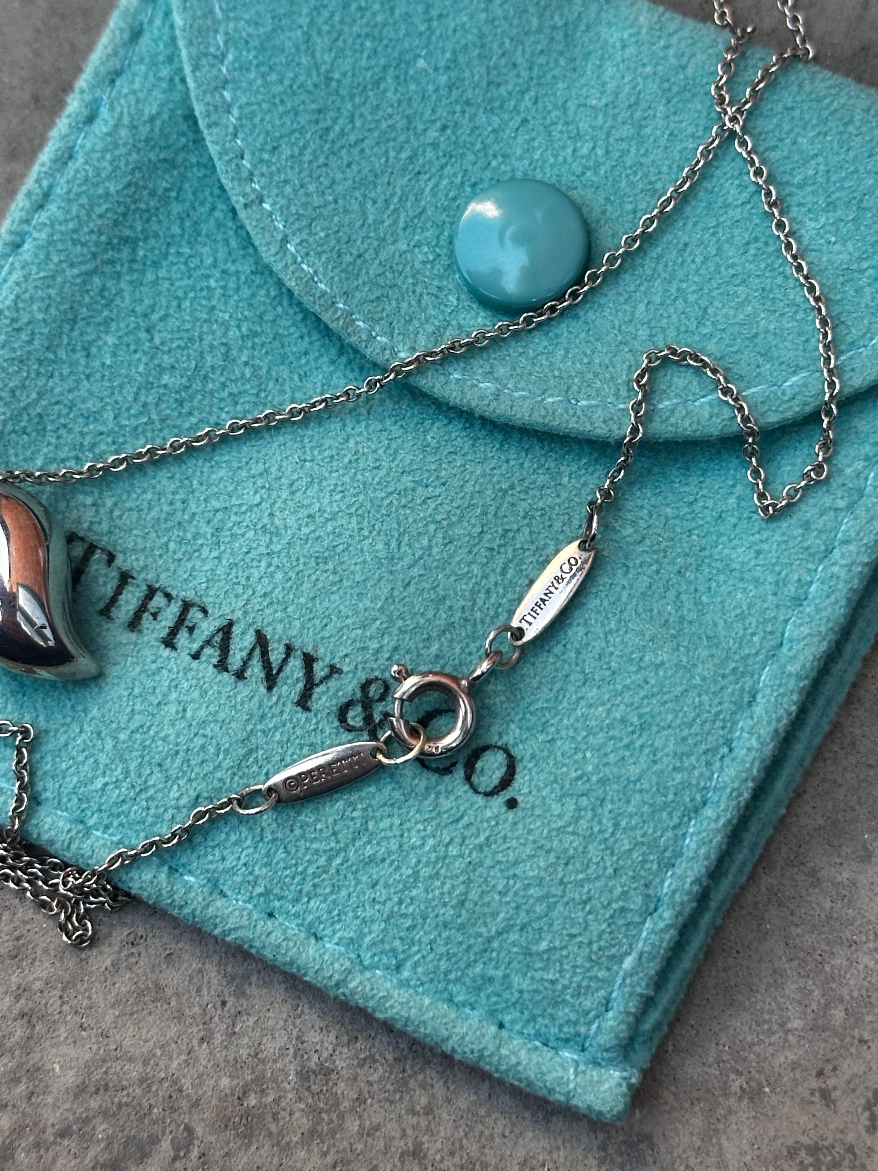 Tiffany & Co Elsa Peretti Feather pendant necklace
