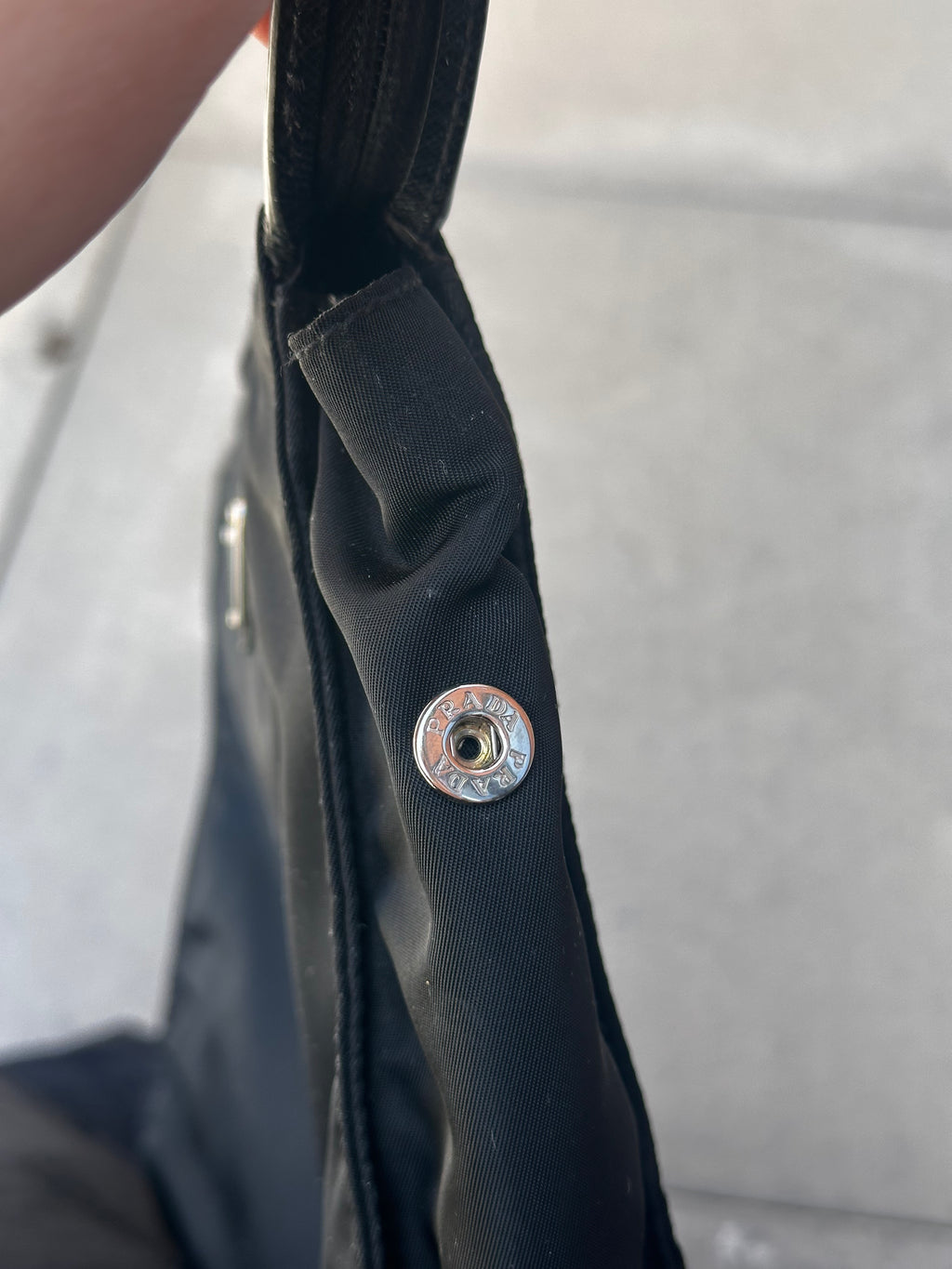 Vintage Prada Black Nylon Pouch