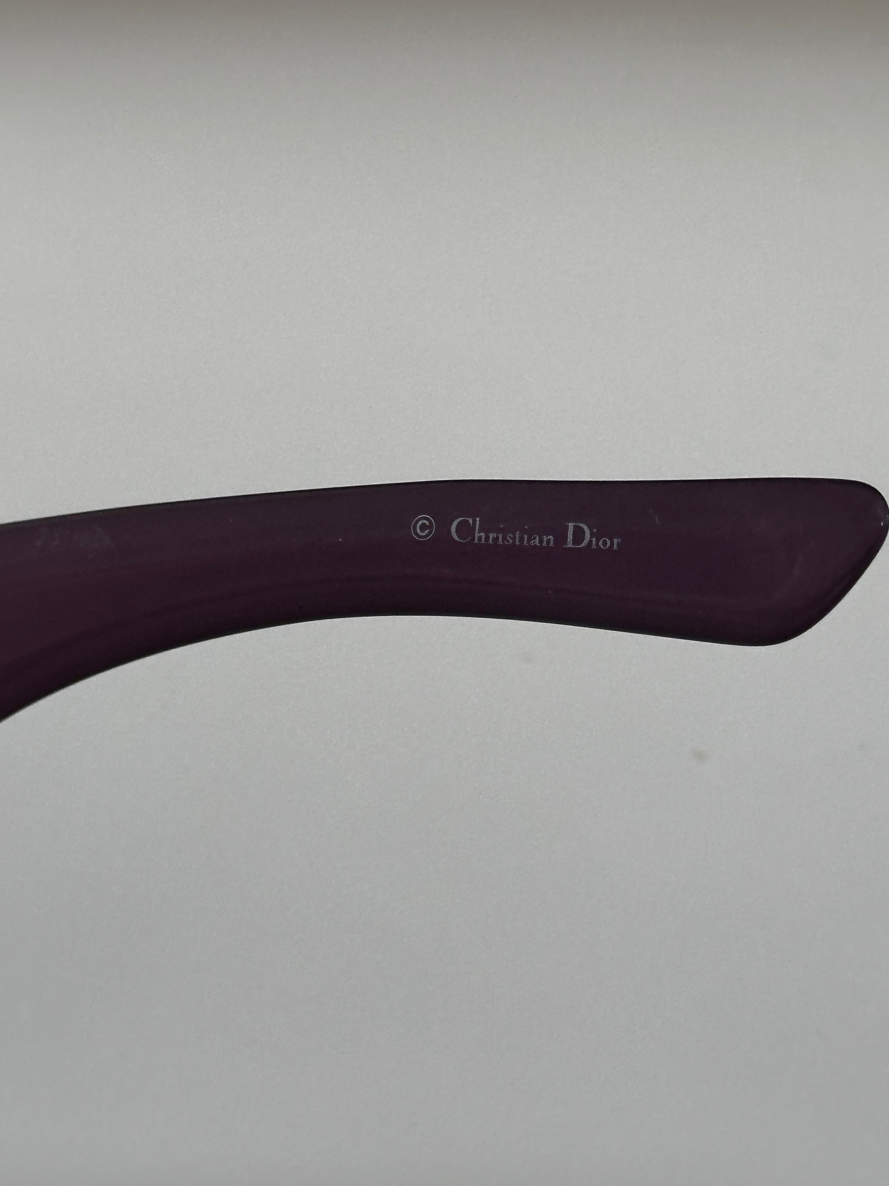 2000s Purple Dior Wrap sunglasses