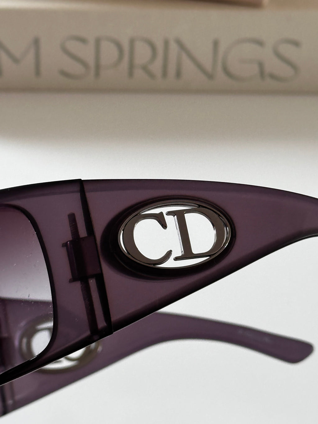 2000s Purple Dior Wrap sunglasses