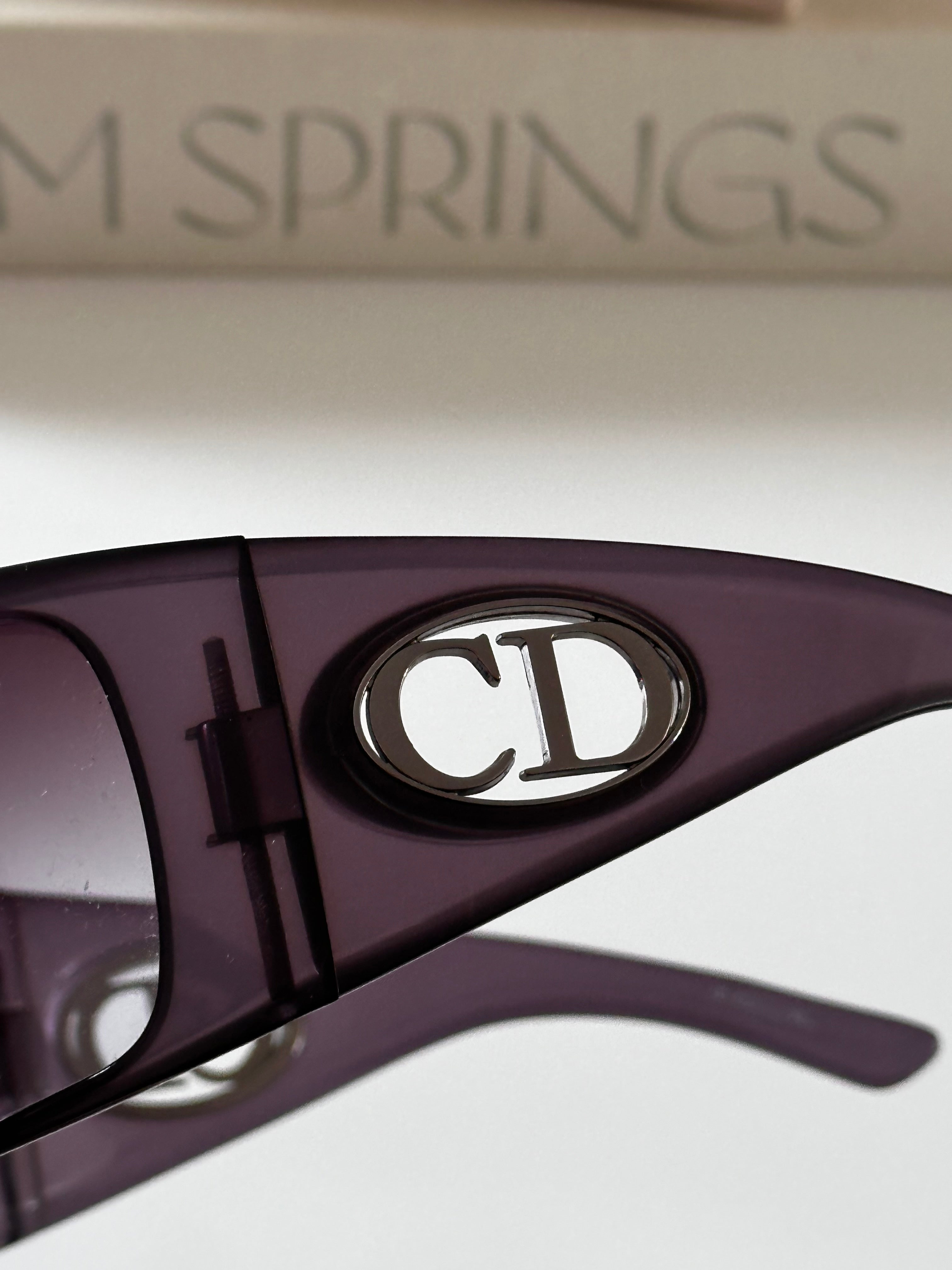 2000s Purple Dior Wrap sunglasses