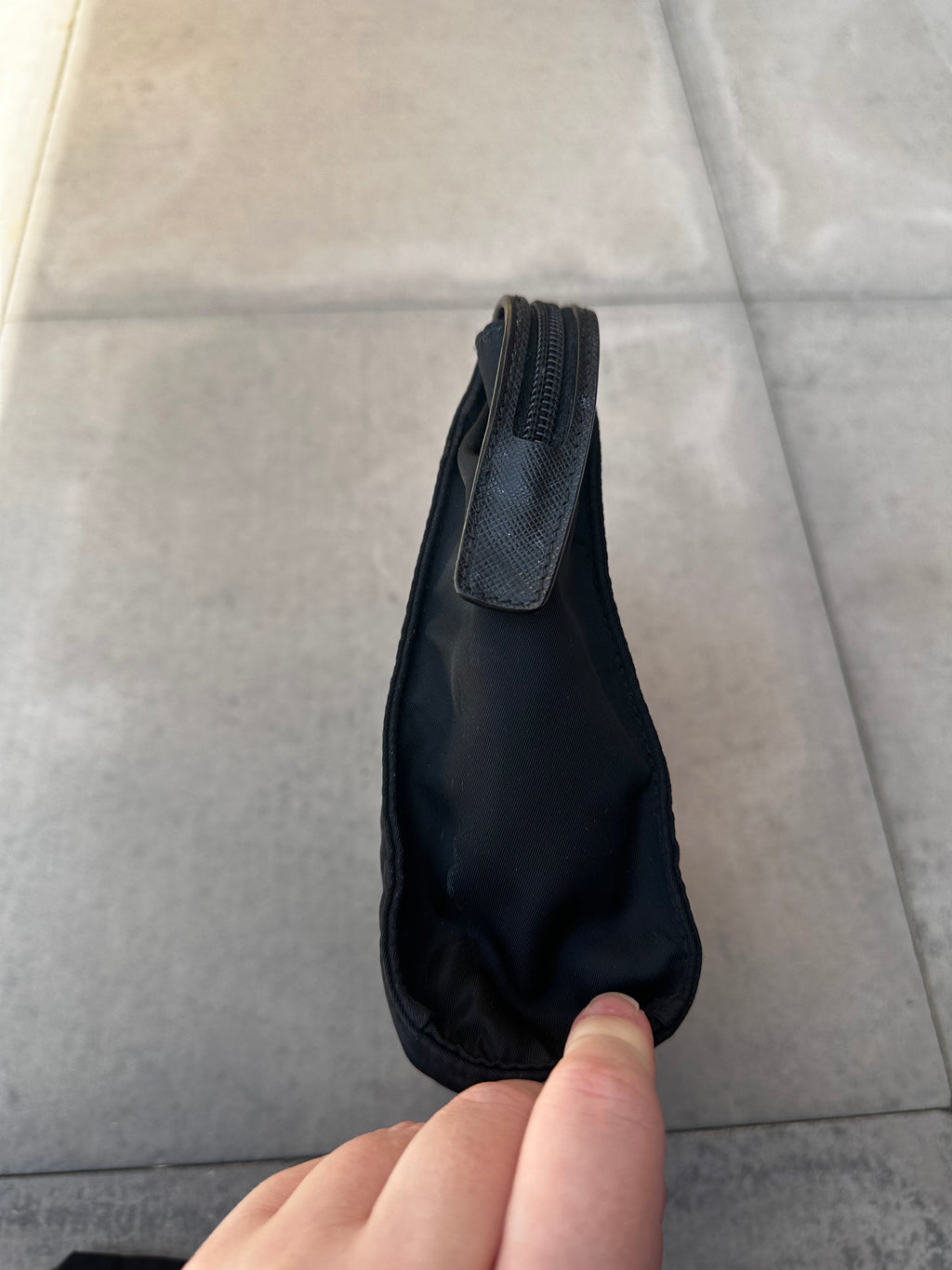 Vintage Prada Black Nylon Pouch