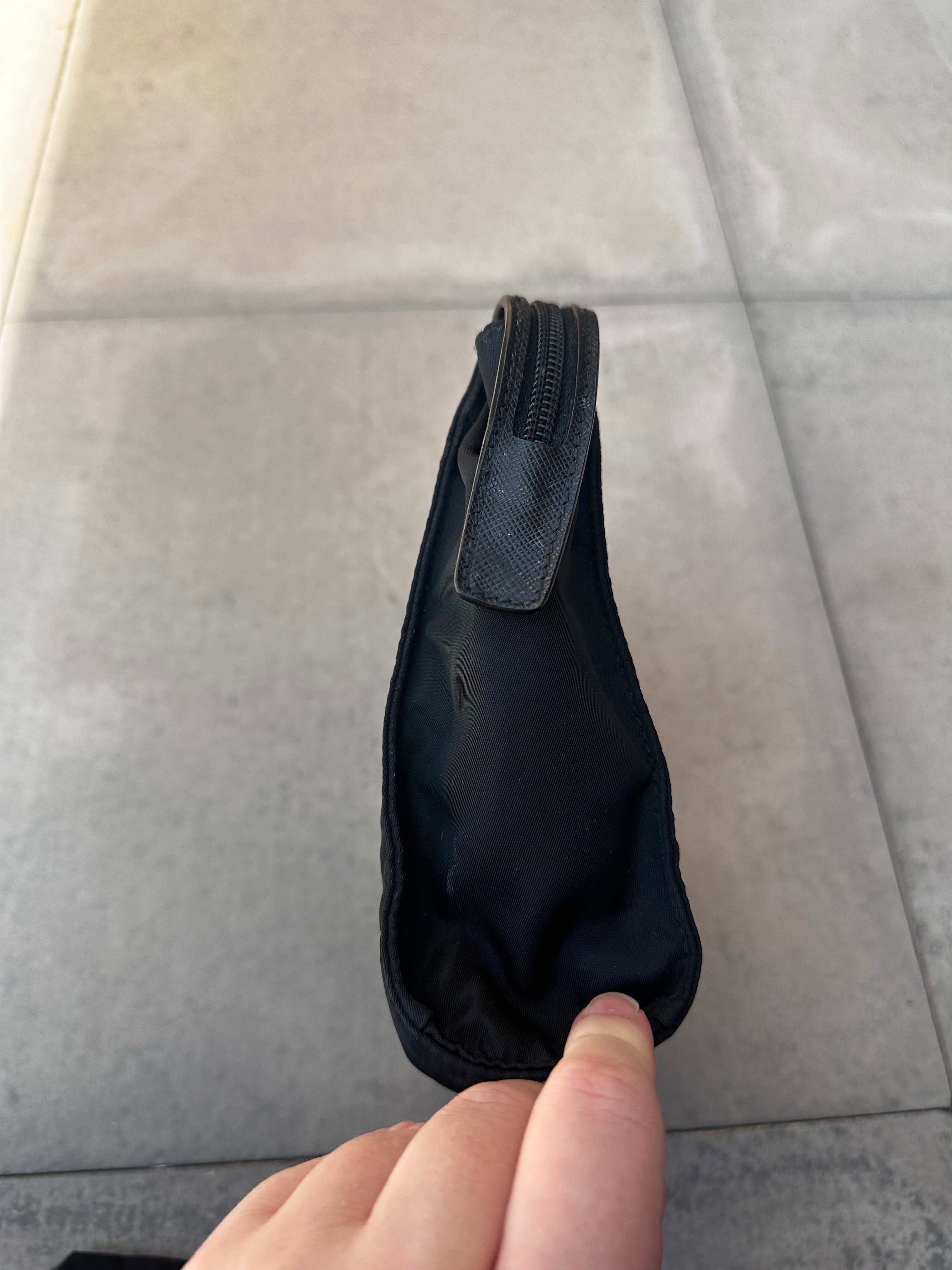 Vintage Prada Black Nylon Pouch